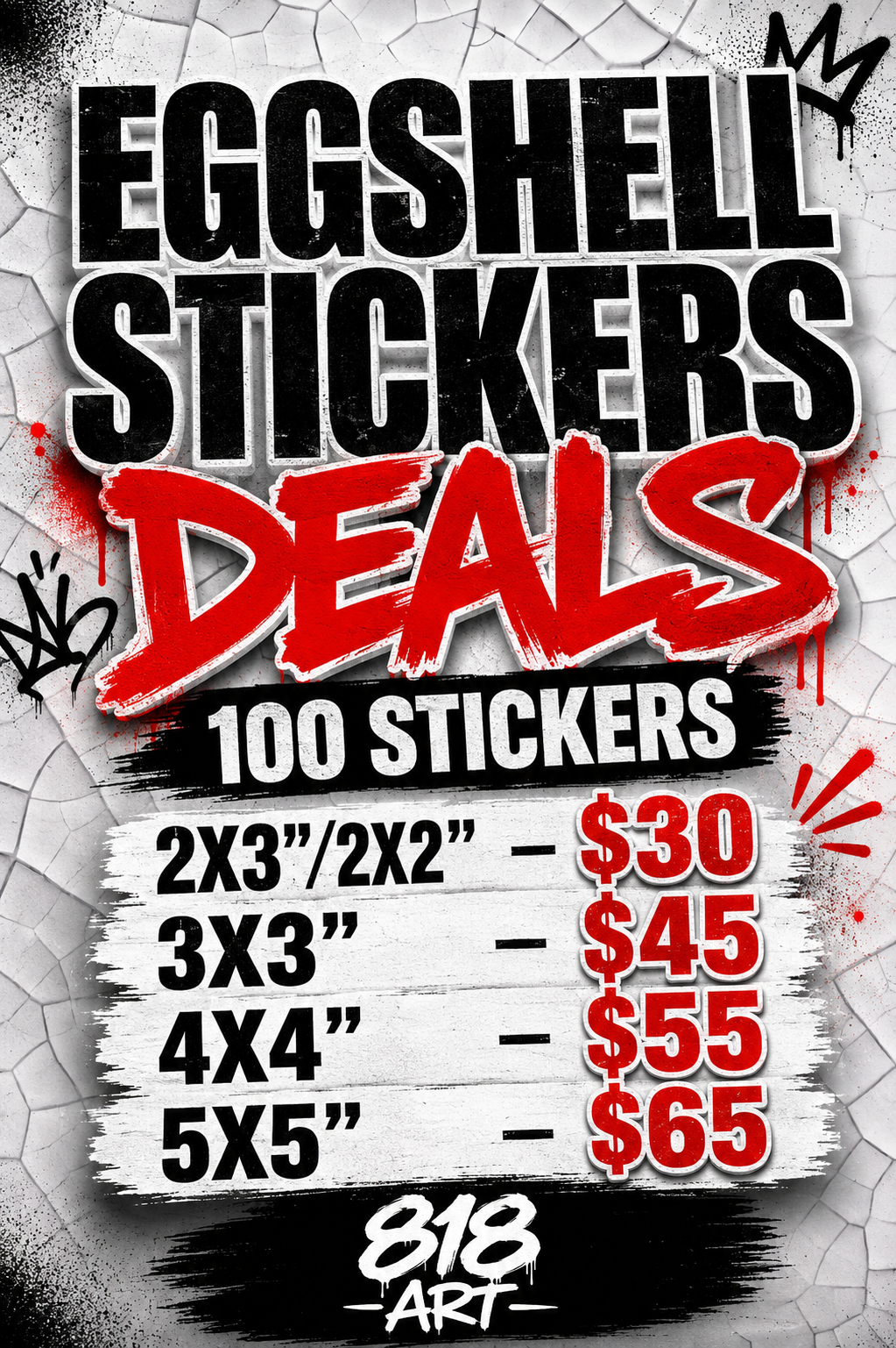 Egg shell stickers deal