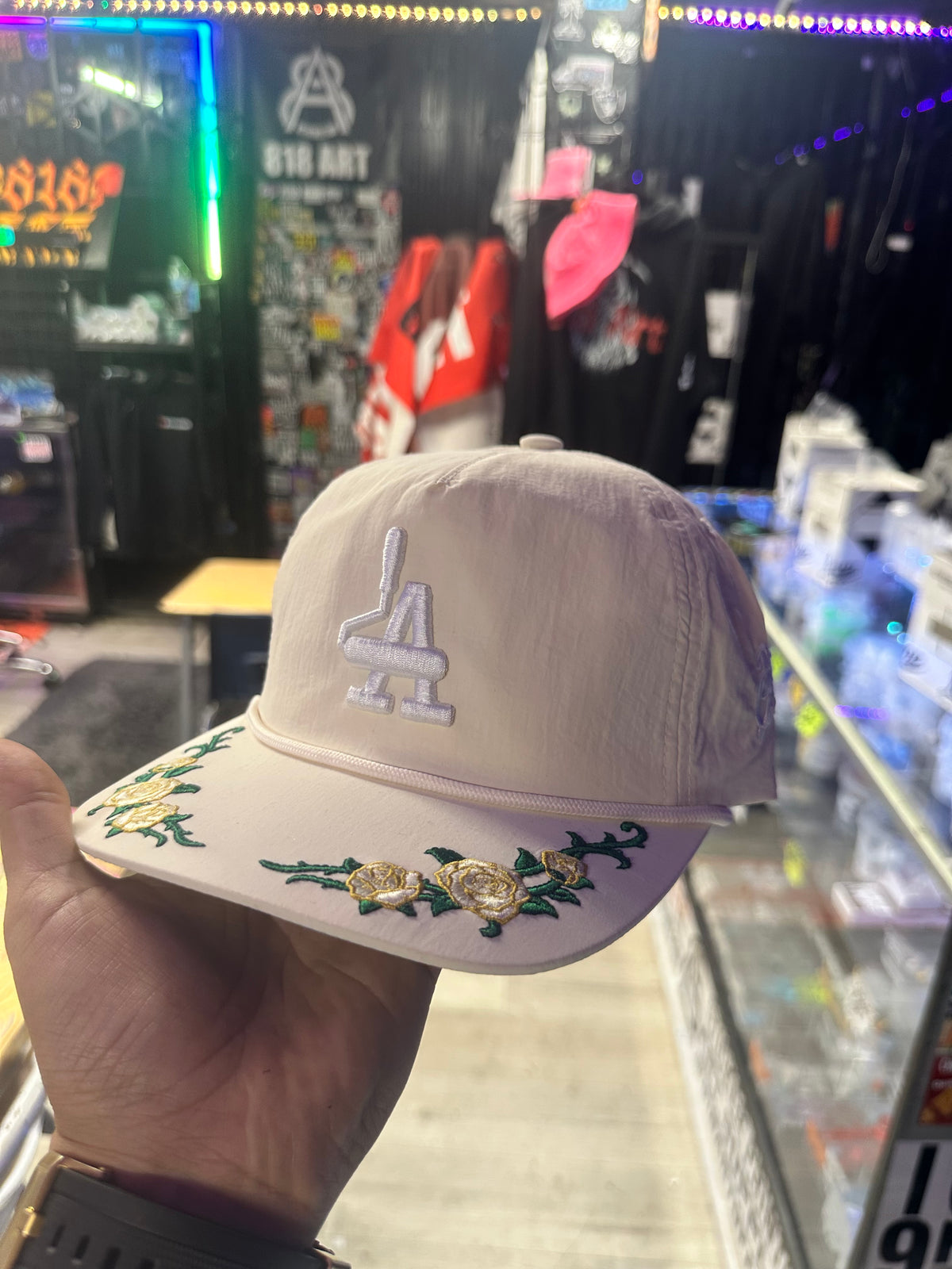 CREAM ROSE LA SNAPBACK