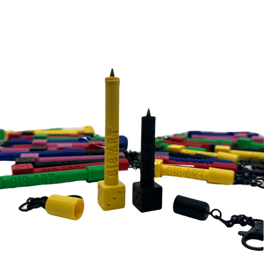 NEW 818 ART CUSTOM KEY CHAIN DICE SCRIBE 3 inch