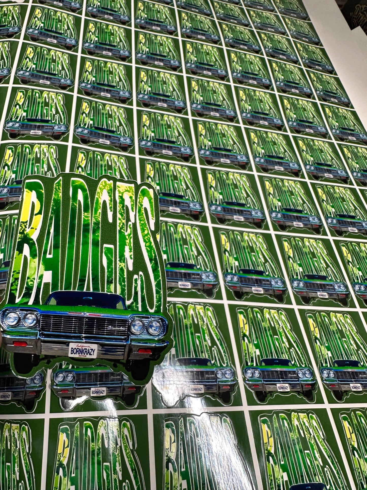 Die cut stickers