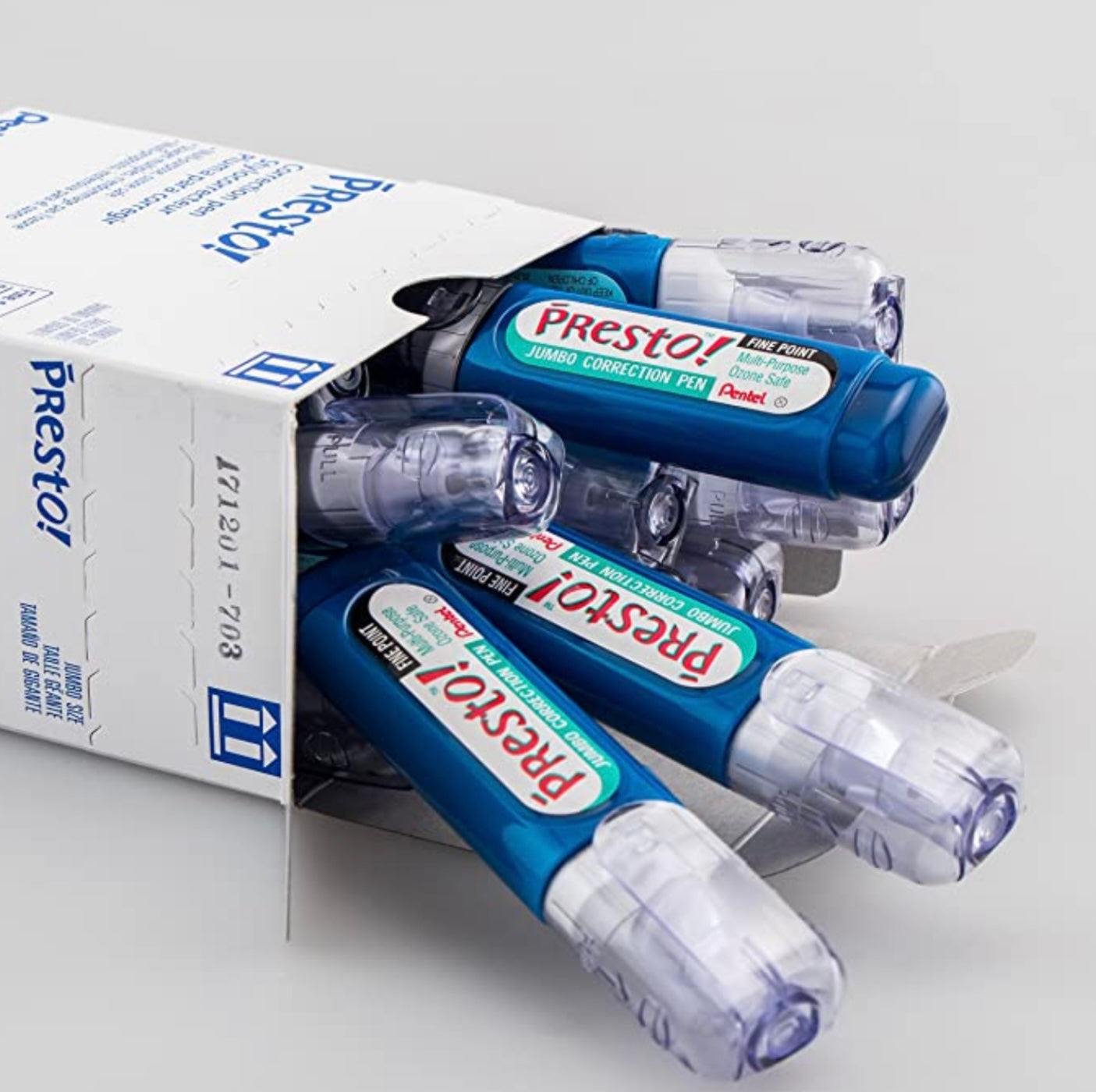 Pentel Presto! Jumbo Correction Pen, Fine Point, Metal Tip