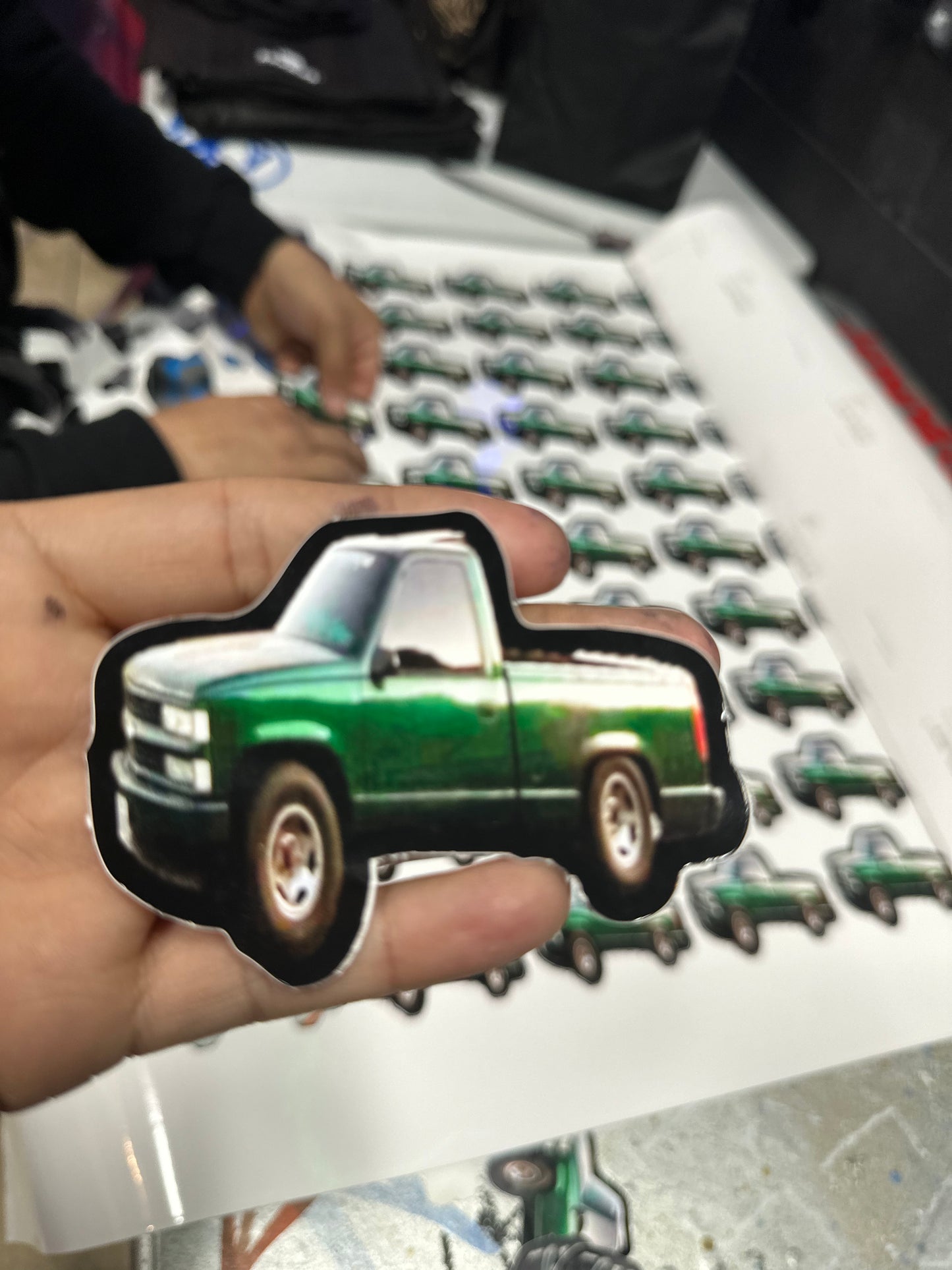Die cut stickers