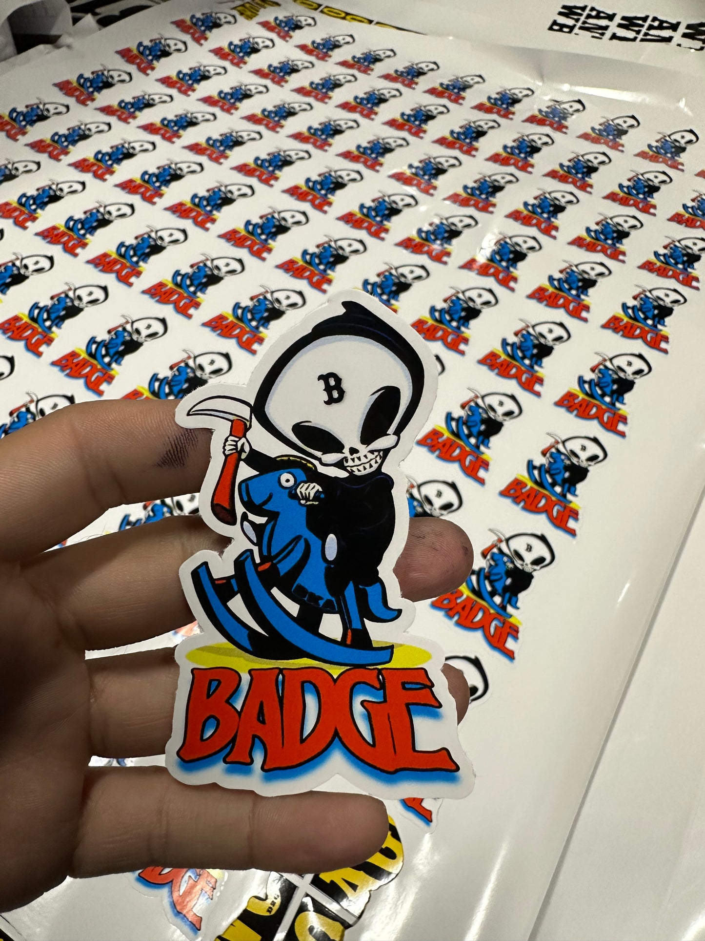 Die cut stickers