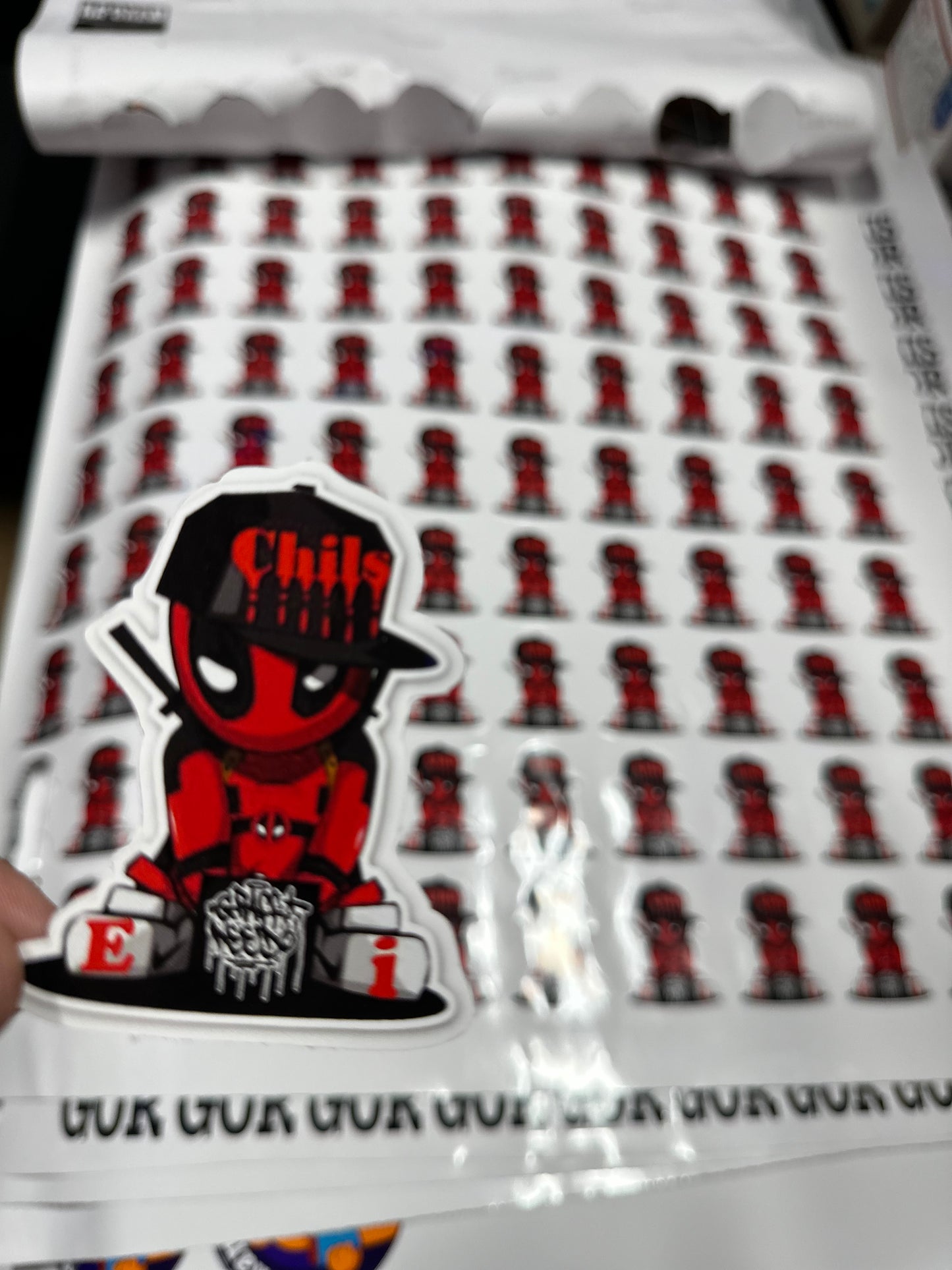 Die cut stickers