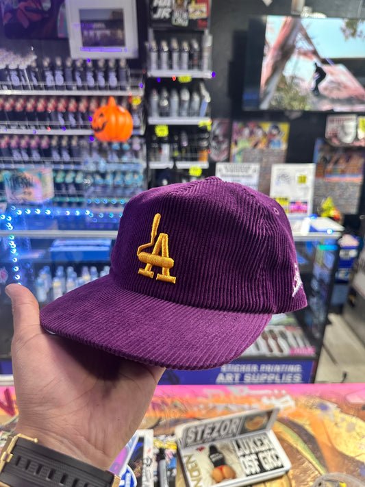 PURPLE CORDUROY LA SNAPBACK
