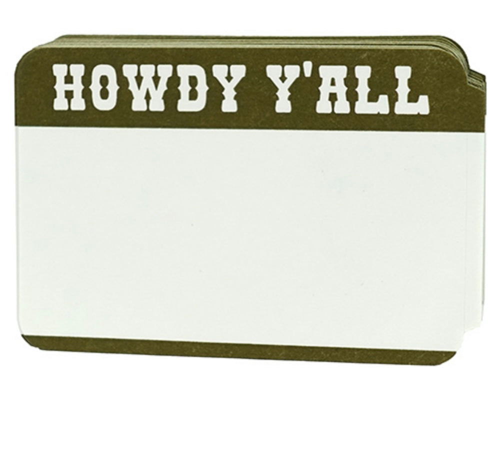 HOWDY International Blank Stickers