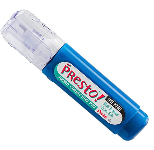 Pentel Presto! Jumbo Correction Pen, Fine Point, Metal Tip