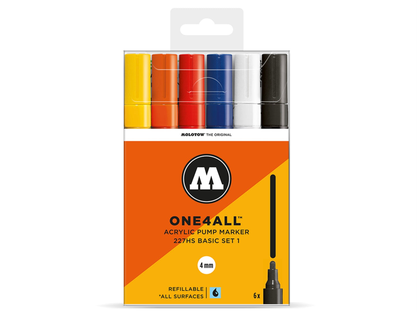 ONE4ALL 227HS Basic 1 6-Marker Set